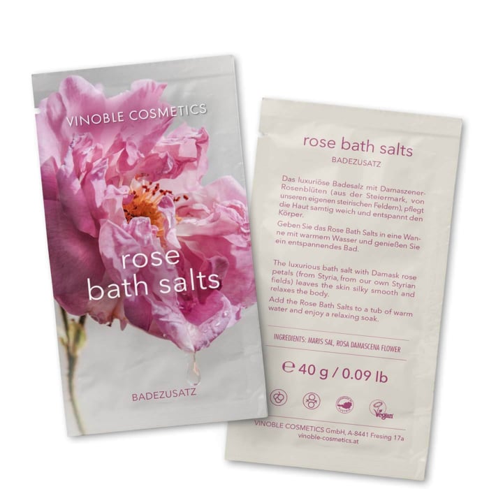 Sali da bagno alla rosa 